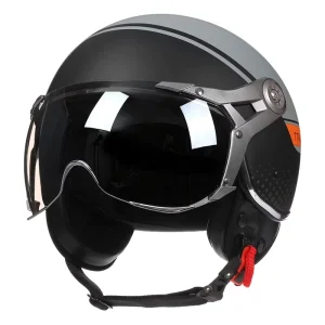 Retro Style Lightweight Waterproof Racing Casco De Motocicleta Motor Cycle Helmet White 3 4 Half Motorcycle Helmet