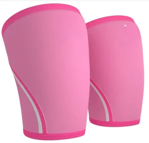 Reversible 7mm Neoprene Nylon Spandex Sleeve Knee Support Compression for Weight Lifting Powerlifting Protective Elbow Knee Pads
