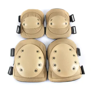 Rider Guarder Knee Elbow Pad Set Oxford PVC Adjustable Elasticity Tactical Sports Personal Defense Elbow Knee Joint Protect Pads