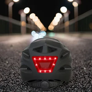 Riding Safety Protection LED Helmets Commuting Scooter Bike Bicycle Helmets With USB Charging Illuminated Warning Light