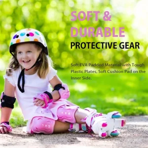 Roller Skate Safety Protector Knee Pads Elbow Protection Wrist Guards Skateboard Protective Gear Set for Kids