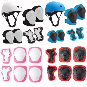 Roller Skating Helmets Adults Kids Bicycle Helmet Skateboard Protection Set Bike Helmet