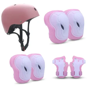 Roller Skating Protective Gear Cycling Helmet Set Balance Bike Bicycle Skateboard Skating Sports Knee Pads Equipment for Kids