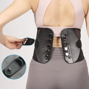 Rope Pulling Medical Waist Support Belt Lower Back Brace Drawstring Pulley Lumbar Belt