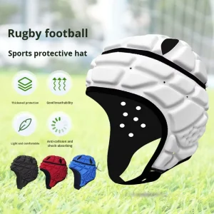 Rugby Football Anti collision EVA Sports Safety Headgear Breathable Soft Scrum Cap Helmet for Kids Adults Unisex