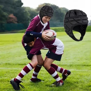 Rugby Helmet Headgear for Kids Youth Soft Protective Scrum Cap for Soccer Training