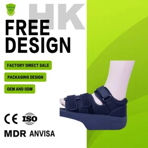 SH003 A Adjustable Ankle Support Pressure Relief Shoes Breathable for Velcro Foot Care Postoperative Boots for Walking