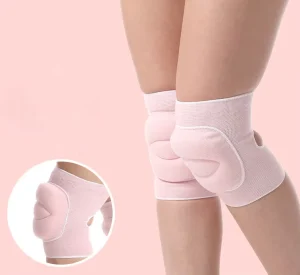 Safety Knee Pads Volleyball Nylon Compression Knee Brace For Sports Pole Dance Knee Sleeves With Thick Sponge