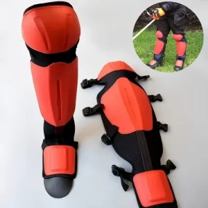 Safety Products Knee Pads for Lawn Mower Trimmer Brush Cutter Shin Guards and Leg Protectors