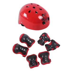 Scooter Sports Roller Skating Children’s Helmet Protective Gear 7pcs Set