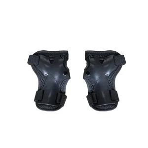 Set 6 Cycling Skating Protective Gear Pads Outdoor Training Safety Protector Children Made EVA Foam Wear-Resistant Black Knee