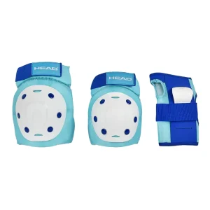 Set of 3 Adult Flexible Compression Protective Elbow & Knee Pads with Thick Polyester Foam for Roller Skating Scooter Skateboard