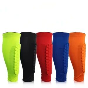 Shin Guard Sleeve Protector Sports Football Soccer Game Leg Shin Pad Calf Protection Mountain Biking Honeycomb Knee Pads