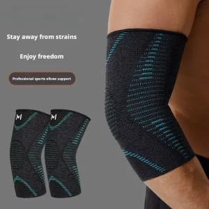 Shiwei Elastic Knitted 100% Nylon Elbow Ankle Brace Set Compression Men Women Football Sports Breathable Strain Prevention
