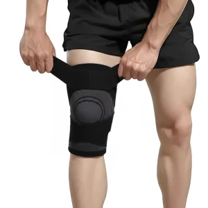 Shock Absorbing Adjustable Padding Professional Knee Pads for Volleyball and Basketball Sports