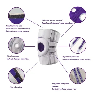 Shock Absorbing Knee Support Pads Breathable Elastic Sports Knee Pads for Gym Fitness Basketball Running Joint Care Use