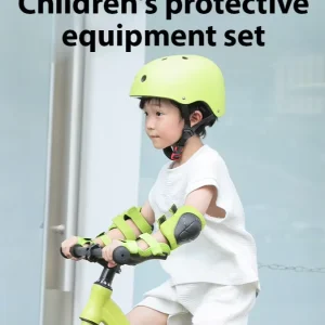 Shock Absorption Breathable Padding Adjustable Strap Anti Collision Sturdy Shell Sports Kids Protective Gear Set