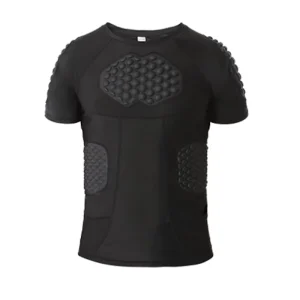 Shockproof Body Protector Four Needle Six Thread Stitching Durable Anti Collision Sports Base Layer Compression Padded Shirt