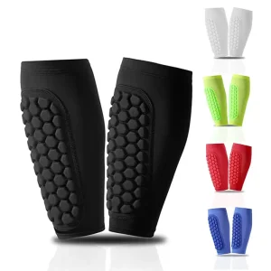 Short Mini Size Kids Adult Eva Foam Football Breathable Legs Shin Guards Soccer Shin Pad Sleeve with Honeycomb Pads