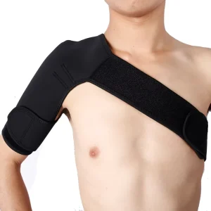 Shoulder Support Brace Wrap Protector Neoprene Breathable Right Left Shoulder Joint Pain Injury Prevention Strap for Tennis