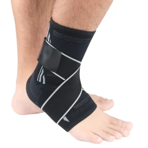 Silicone Professional Basketball Sport Protection Ankle Support Strap Belt Adjustable Ankle Sleeve Brace