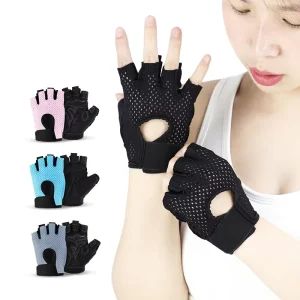 Silicone Soft Pad Non-Slip Fitness Gloves Sweat-Absorbent and Breathable Protective Gear for Badminton and Cycling Sports