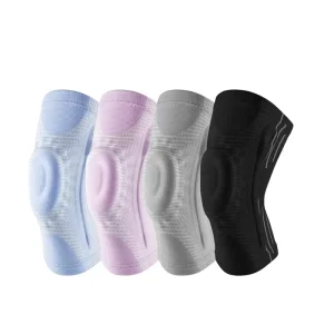 Silicone Sports Elbow & Knee Pads for Men Women Basketball Outdoor Running Protectors for Four Pressure Spring Protectors