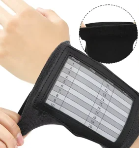 Single Layer Wristband Play Card Wrist Holder Pouch Portable ID Card Holder Wrist Wallet for Football Rugby Sports