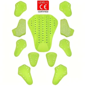 Six Piece Protective Gear CE Certified Cycling Protective Pads for Knee Elbow Breathable Lightweight Waterproof Unisex