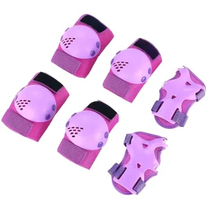 Six Piece Roller Skating Protective Gear Set for Children for Cycling Helmet Balance Bike Bicycle Skateboard Skating Knee Pads