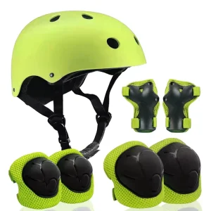 Skate Inline Skating Rollerblading Toddler Protective Gear Knee Elbow Pads Wrist Guards Protective Gear for Kids