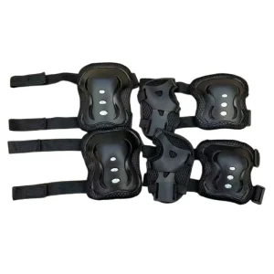 Skate Protective Gear Set Skateboard Pads Hard Shell Elbow Guards ABS+EVA Material Hook Loop Closure Kids Sport Safety