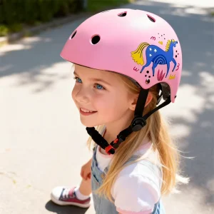 Skateboard Helmet Nice Fit Children Helmet Lightweight Bike Helmet Scooter Ice Skating Custom Kids Helmet