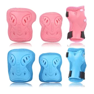 Skateboard Inline Skate Protector Set 2 Piece Spandex & Nylon Basic Protection for Adults Skating Cycling Knee Elbow and Hand