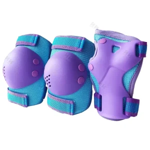 Skateboard Knee Elbow Wrist Protection Pad Set For Kid Youth Adult Roller Skate Knee Pad