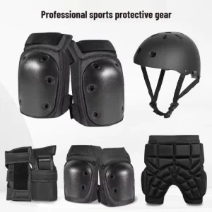 Skateboard Protective Gear Roller Skating Adult Children Knee Pads Elbow Pads Professional Sports Training Protective Gear Set