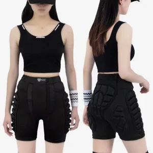 Skating Butt Pad Guard Shorts and 3D Padded Kneepads Impact Crash Pants Shorts Hip and Knee Protection