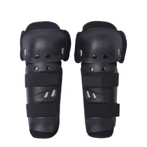 Skiing Pro Dirt Bike Racing Knee Pads Black Skating Knee Protective Gear