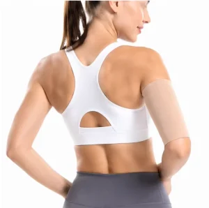 Skin Color Compression Elbow Sleeve Elastic Arm Support Brace for Fitness Shaping Sports Joint Protective Gear