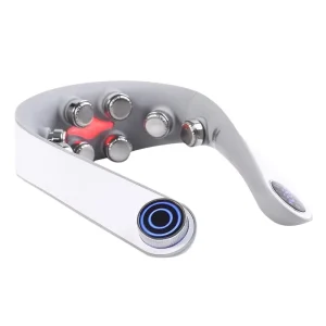 Smart Pulse Neck Massager with Heating Function Portable Neck Massager Relieves Pain Deep Tissue Massage