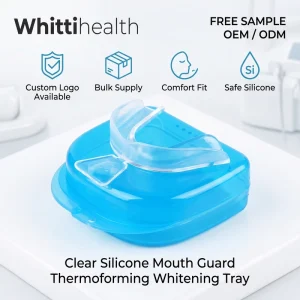 Snoring Bite Guard Bruxism Teeth Grinding Mouth Guard Material Silicone Mouth Guard Whitening Mouth Guard Trays Bulk Supply