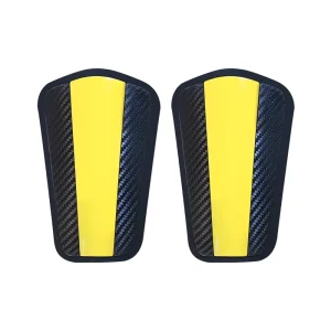 Soccer Shin Guards Carbon Fiber Football Shin Guards with Carry Case Ultra Light Effective Protection Training