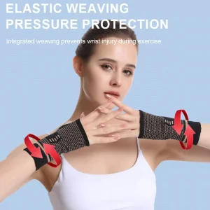 Soft Breathable Fabric Wrist Strap with Non Stuffy Wrist Support for Comfort Sports Wrist Brace for Running Gym