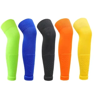 Soft Breathable Shock Absorbing CE Certified Durable Lightweight Over the Knee Football Shin Guard Leg Guards