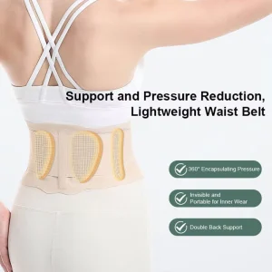 Soft Daily Yoga Adjustable Lumbar Back Brace Support Belt Can Relieve Lower Back Pain