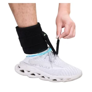 Soft Drop Foot Brace for Comfort Cushioned Adjustable Wrap Compression