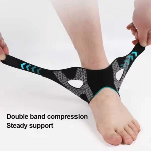 Soft Knit Ankle Sleeve with Non Binding Ankle Band for Daily Ankle Support for Walking Light Jogging Home Wear