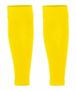 Solid Cotton Nylon High Footless Football Socks Custom Logo Athletic Soccer Calf Sleeves Compression Sock Sleeve