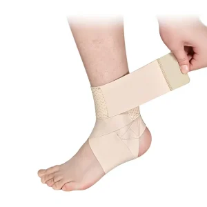 Sport Friendly Ankle Brace with Adjustable Strap Offers Secure Support for Gym and Outdoor Use