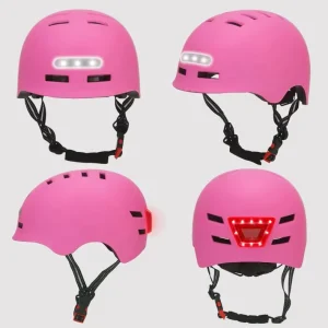 Sport Protective High Safety Level Children Kids Helmet Youth Boys Girls Cycle Bike Scooter Skate Skateboard Helmet with Led